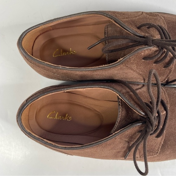Clarks‎ Mens Citi Stride Lace Brown Suede Shoes Size 8 main image 5